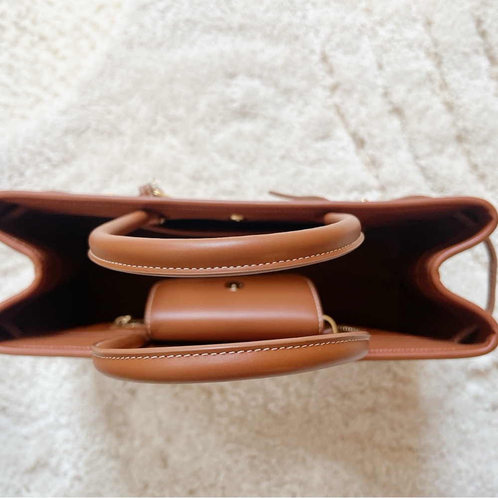 Verafied Beige Canvas Book Tote Bag - Picture 8 of 10